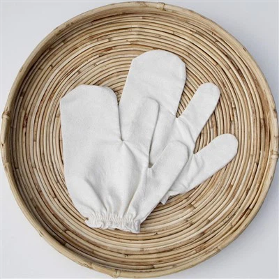 Ексфолиращи ръкавици Raw Silk Noil Garshana