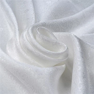 Копринен флорален жакардов плат